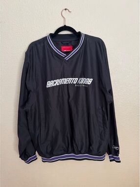 Vintage Reebok Sacramento Kings NBA Pullover Windbreaker Jacket Y2K
